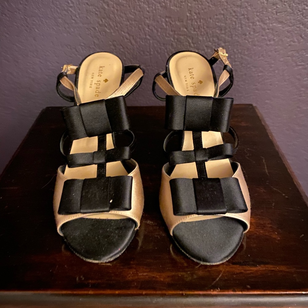 Gold/ black Kate Spade heels